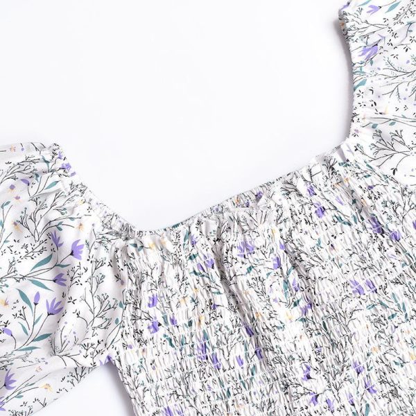 2020 Spring New Women Floral Print Sashes Shirt Dress Beach Women's Loose Short Boho Mini Dress Girls Party Solid Streetwear - Hplify