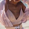 Summer Bralette Crop Top Sexy Pink Strappy Suede Cami Camisole Casual Women Tops - Hplify