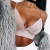 Summer Bralette Crop Top Sexy Pink Strappy Suede Cami Camisole Casual Women Tops - Hplify