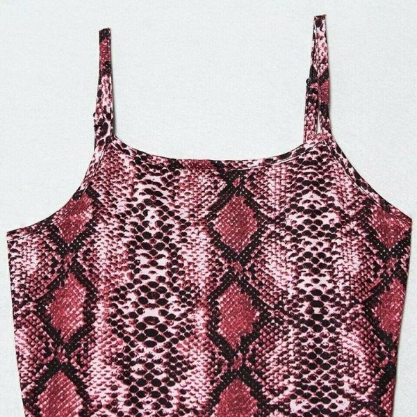 The Best 2019 Fashion Women Ladies Snake Printing Strap Mini Dress Sexy Sleeveless Bodycon Dress Casual Summer Beach Sundress Online - Hplify