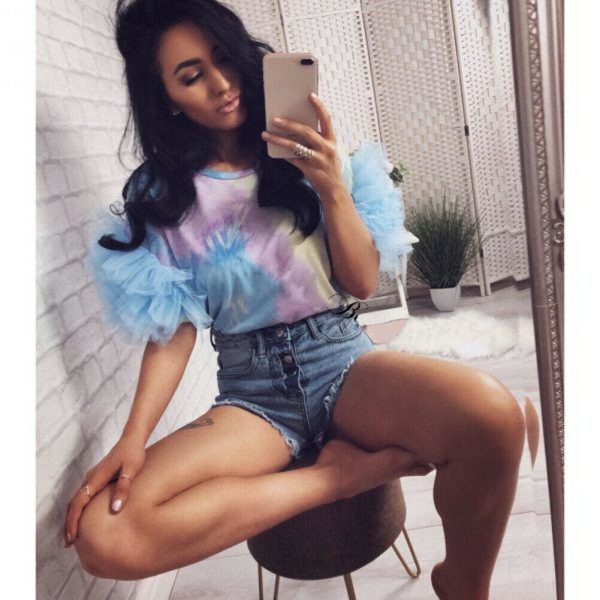 The Best 2019 Fashion Women Summer Ruffle Short Sleeve T Shirt Ladies Loose Casual Leopard Tops Shirt Holiday Outwear Streetwear Online - Hplify