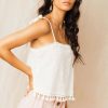 The Best 2019 Fashion Women Summer Tassel Vest Tops Sleeveless Blouse Casual Camis Tank Tops Femme Casual Vest Online - Hplify