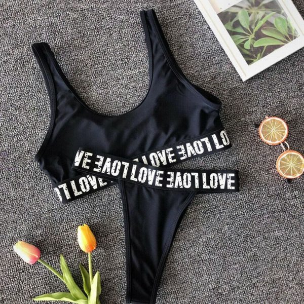 The Best 2019 mujer 2Pcs Women's Push-up Padded Bra Bikini Set Triangle Swimwear Swimsuit Bathing Suit Brazilian femme Beachwear Online - Hplify