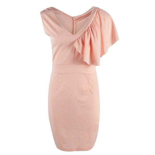 The Best 2019 New Elegant Women's Business Office Dress Bridesmaid Wedding Party Cocktail Mini V Neck Formal Bodycon Sheath Pencil Dress Online - Hplify
