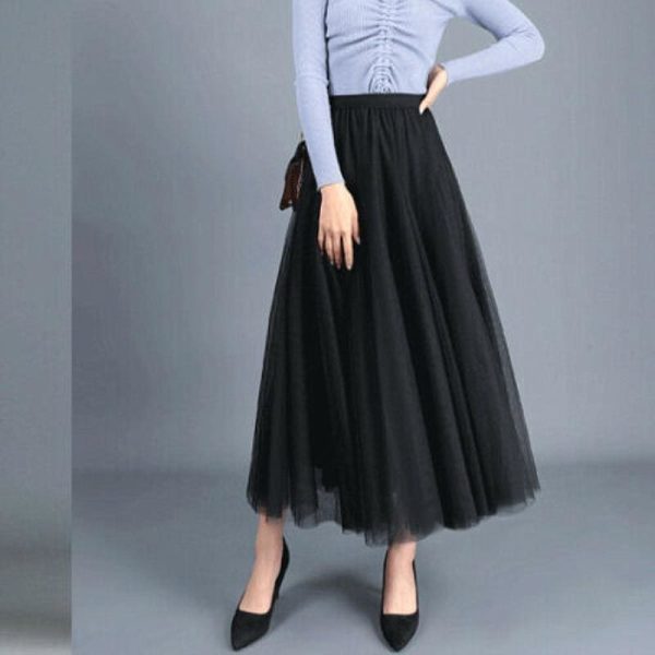 The Best 2019 New Fashion Women Boho Double Layer Long Maxi Dress Mesh Sundress Summer Ladies Holiday Casual Beach Skirt Online - Hplify