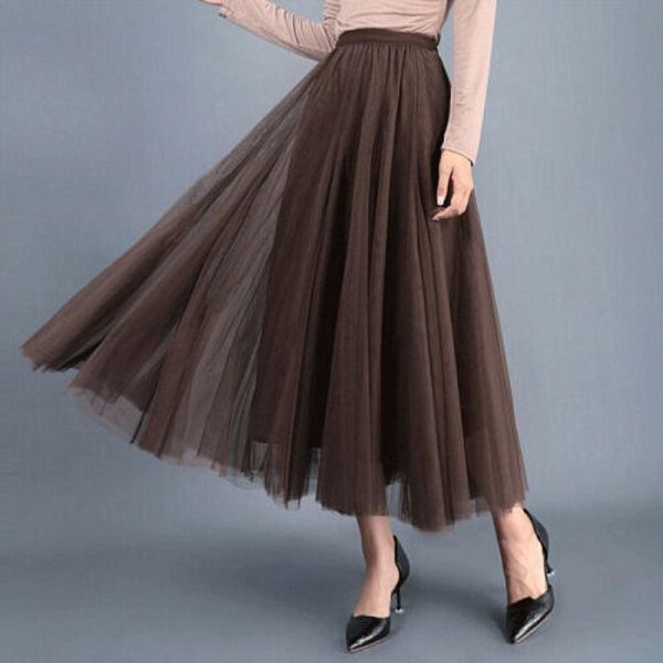 The Best 2019 New Fashion Women Boho Double Layer Long Maxi Dress Mesh Sundress Summer Ladies Holiday Casual Beach Skirt Online - Hplify