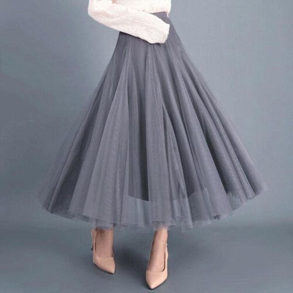 The Best 2019 New Fashion Women Boho Double Layer Long Maxi Dress Mesh Sundress Summer Ladies Holiday Casual Beach Skirt Online - Hplify