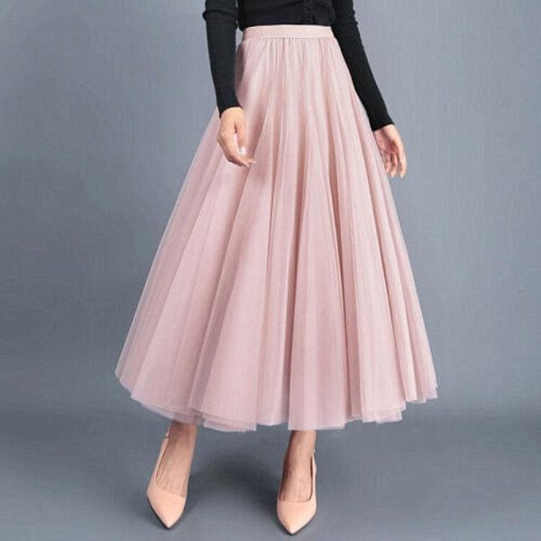The Best 2019 New Fashion Women Boho Double Layer Long Maxi Dress Mesh Sundress Summer Ladies Holiday Casual Beach Skirt Online - Hplify