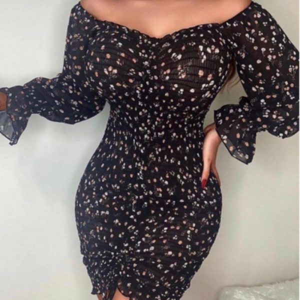 2020 Spring New Women Floral Print Sashes Shirt Dress Beach Women's Loose Short Boho Mini Dress Girls Party Solid Streetwear - Hplify