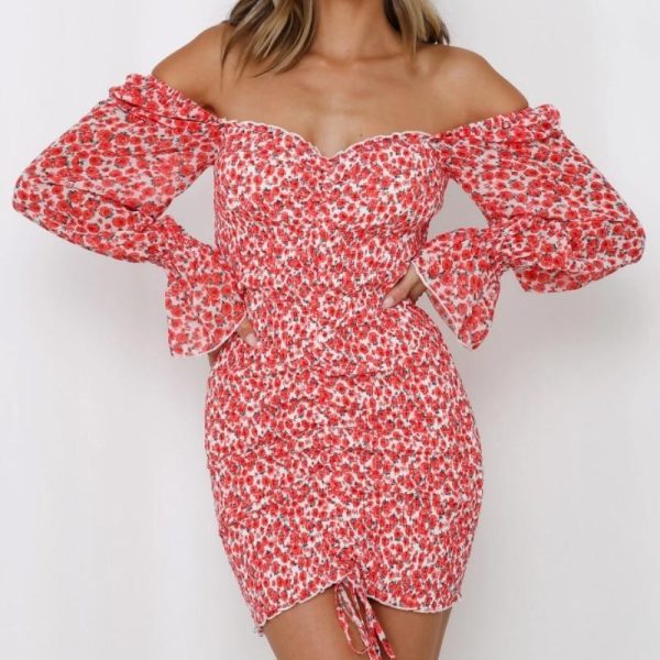 2020 Spring New Women Floral Print Sashes Shirt Dress Beach Women's Loose Short Boho Mini Dress Girls Party Solid Streetwear - Hplify