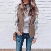 Women's Fashion Zipper Double Sided Vest - Hplify