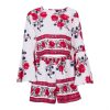 The Best 2PCS New Women Floral Bodycon Long Sleeve Crop Top + Shorts Set Summer Holiday Mini Playsuits Boho Floral Beachwear Online - Hplify