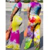 The Best 2PCS Sets Summer Women Short Sleeve Crop Top + Loose Long Pant Clubwear Bodycon Party Top Trouser Outfits Set Online - Hplify