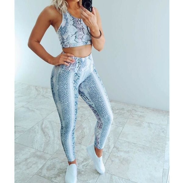 The Best 2pcs Women Outfits Set Running Vest Bra + High Waist Pants Gym Workout Casual Fitness Clothes Tights Sport Wear Tracksuit Online - Hplify