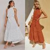 Boho Women Long A-Line Off Shoulder Elegant Sash Maxi Dress Women - Hplify