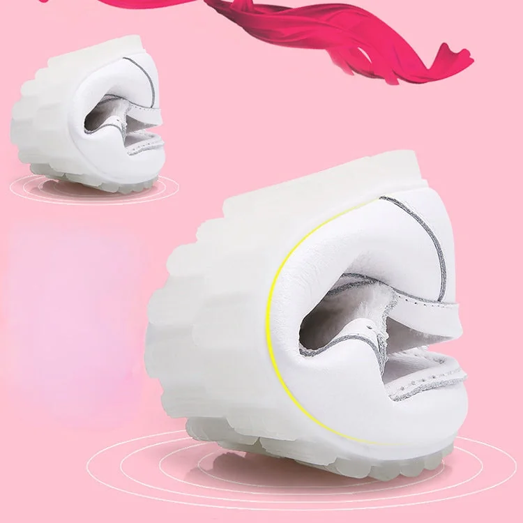 Women's Nurse Loafers Leather Wedge Soft Flat Breathable Nursing Shoes - Image 5