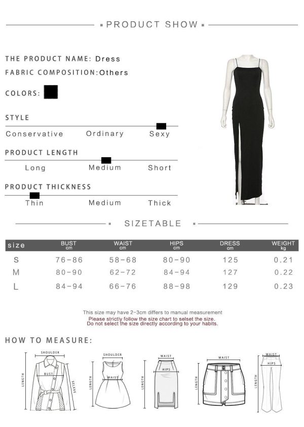 Macheda Autumn Women Spaghetti Strap Dress Autumn Sexy Split Solid Slim Lady Ankle Length Vintage Wear Dress 2019 New - Hplify