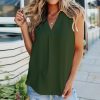 Fashion Casual Low Cut Solid Color Sleeveless Women Summer Tshirt Sexy Women Tank Tops Women Casual Women Office Wear Plus Size - Hplify