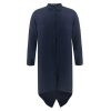 Fashion Women Dress Long Sleeve Shirt Dress Ladies Office Wear Casual Women Blue Turn-down Collar ButtonMini Dress - Hplify