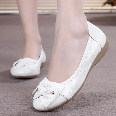 Alternative view of Loafers Comfortable Women Genuine Leather Flat Shoes Nurse Work Shoes