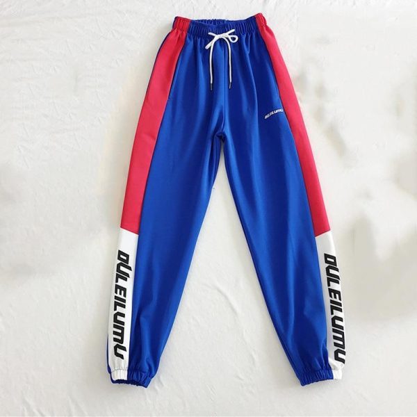 Loose Sports Pants Women Autumn  Students Harajuku BF casual Joggers Women Trousers  High Waist Chain Hip-hop Pants - Hplify