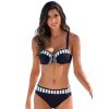 Bikini Push up 2021 Sexy Women Swimsuit Striped Patchwork Plus Size Swimwear Female Bandage Biquini Bathing suit Women - Hplify