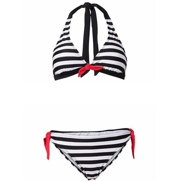2021 New Swimwear Set Striped Swimsuit Fashion Beachwear Bathing Suit Stripe Female swimwear Bathing suit Bikinis - Hplify