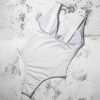 Casual White Push Up Sexy Swimwear Women 2021 New Arrival Padded Bra Solid One Piece Swimsuit Female Bathing Suit Monokini - Hplify