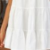 Women Casual Ruffle O Neck Short Sleeve Dress - Hplify