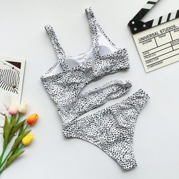 2021 Cut Out One Piece Swimsuit Female Sexy Push Up Monokini White High Cut Swimwear Women Beachwear New Bathing Suits - Hplify