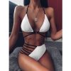 2021 Swimsuits High Waist Bikinis Set Push Up Swimwear Women String Halter Biquini Brazilian Leopard Bathing Suit Women - Hplify