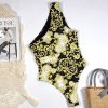 Sexy One Shoulder Printed  One Piece Swimsuit Women Swimwear Female With Belt Bather Bathing Suit Swim Lady - Hplify