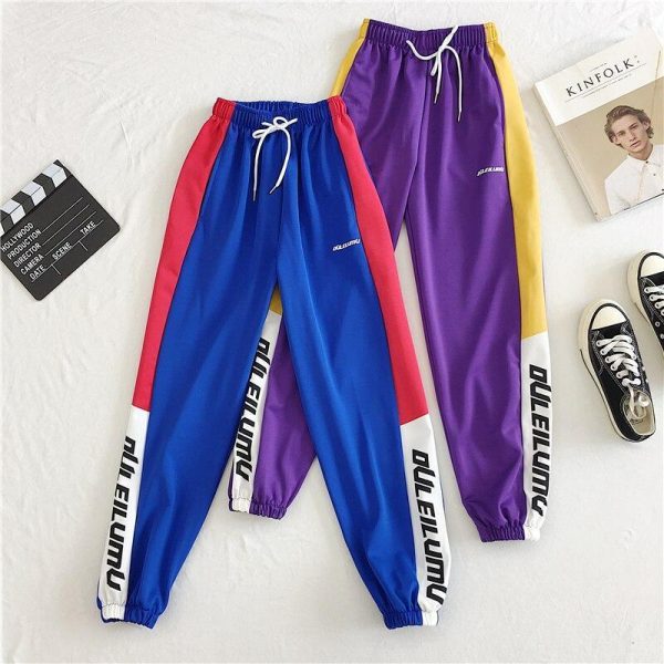 Loose Sports Pants Women Autumn  Students Harajuku BF casual Joggers Women Trousers  High Waist Chain Hip-hop Pants - Hplify