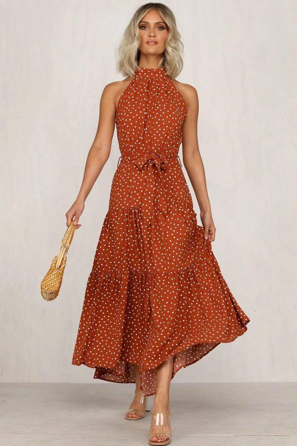 Boho Women Long A-Line Off Shoulder Elegant Sash Maxi Dress Women - Hplify