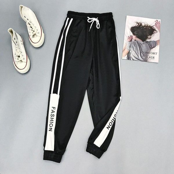 Harajuku Joggers Wide Leg SweatPants Women Trousers Plus Size High Waist Pants Streetwear Korean Casual Pant Femme Fall - Hplify
