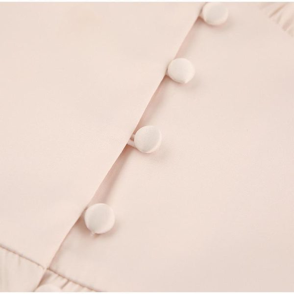 Polka Dot High Waist Midi Dresses Women V-Neck Sweet Long Puff Sleeve Elegant Dress Female 2021 Christmas Lady Party Vestidos - Hplify