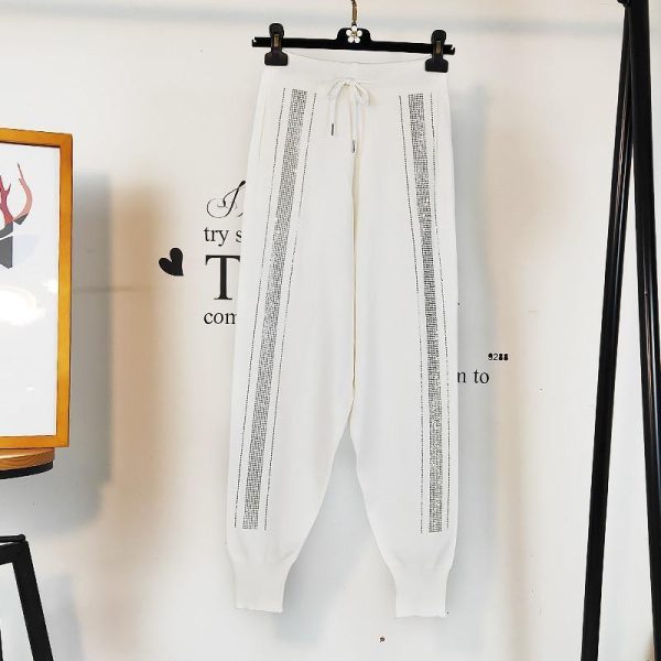 European Hot Drill Casual Sweatpants Women's Loose High Waist Pants Summer Patchwork Hippie Streetwear Trousers - Hplify