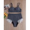 Push Up Bikinis Mujer 2021 Lace Swimwear Women Black Swimsuit Female High Waist Bathing Suit New Dot Biquini Beach Wear - Hplify