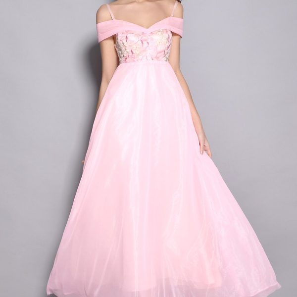 Alternative view of Women's Spaghetti Straps Sexy Off the Shoulder Elegant Party Prom Long Runway Dresses