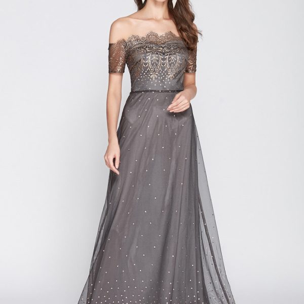 Alternative view of Women's Slash Neckline Sexy Off the Shoulder Embroidery Elegant Party Prom Long Maxi Designer Runway Dresses