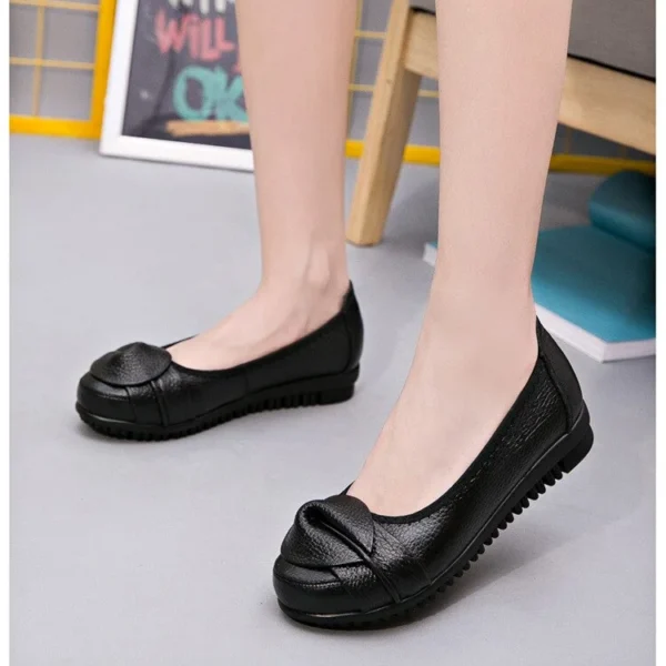 Women Shoes Woman Genuine Leather Flat Shoes Fashion Loafers Female Casual Shoes Women Flats Plus Size 35-41