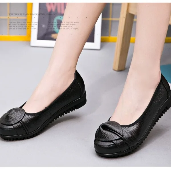 Alternative view of Women Shoes Woman Genuine Leather Flat Shoes Fashion Loafers Female Casual Shoes Women Flats Plus Size 35-41