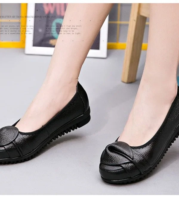 Alternative view of Women Shoes Woman Genuine Leather Flat Shoes Fashion Loafers Female Casual Shoes Women Flats Plus Size 35-41