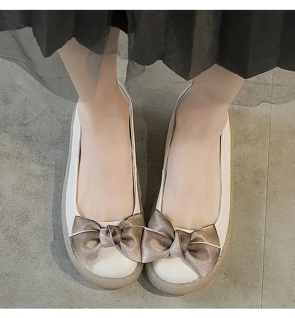 Alternative view of Designer Handmade Genuine Leather Women Shoes Casual Flat Shoes Mocassin Women Boat Shoes Summer Leather Flats