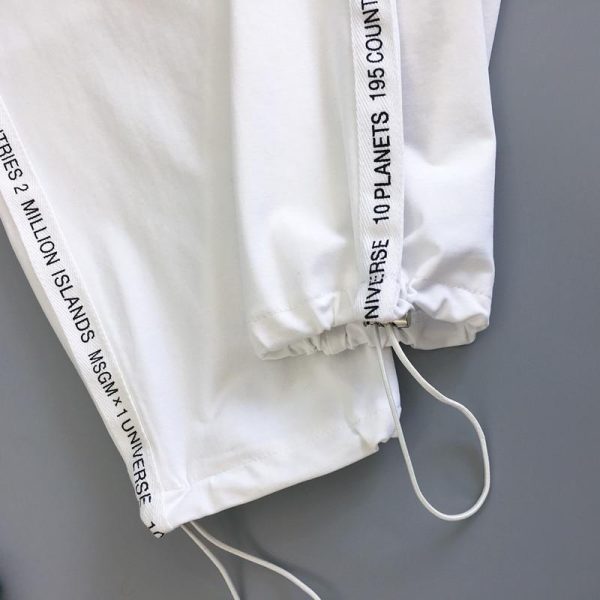 Autumn Hip Hop Black Casual Harem Pants Spring Unisex Sport BF Harajuku Pants Joggers Ribbon Women's Sports Pants - Hplify