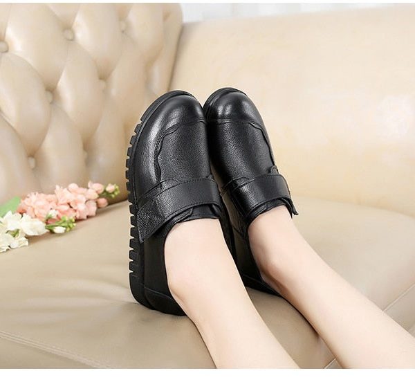 Alternative view of Women Flat Shoes Soft Genuine Leather Mother Shoes Comfort Casual Shoes Female Autumn Women flats