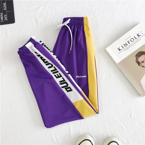 Loose Sports Pants Women Autumn  Students Harajuku BF casual Joggers Women Trousers  High Waist Chain Hip-hop Pants - Hplify