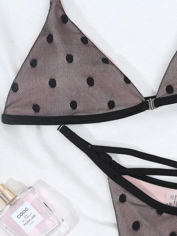 Dot Sexy Bikinis 2021 New Arrival Bikini Push Up Swimsuit Padded Bra Straps Cross High Waist Swimwear Women Biquini - Hplify