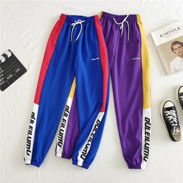 Loose Sports Pants Women Autumn  Students Harajuku BF casual Joggers Women Trousers  High Waist Chain Hip-hop Pants - Hplify