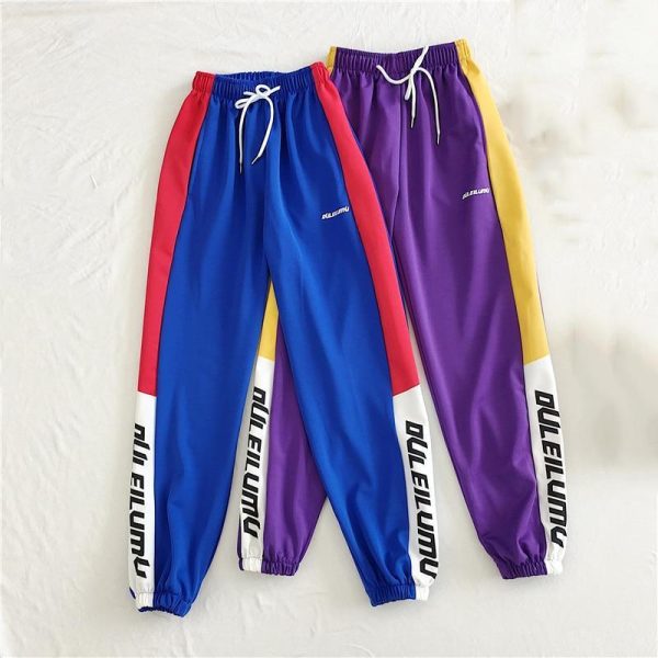 Loose Sports Pants Women Autumn  Students Harajuku BF casual Joggers Women Trousers  High Waist Chain Hip-hop Pants - Hplify